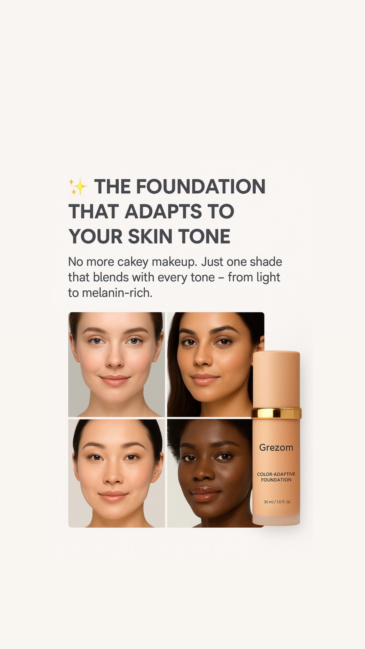 Grezam™ Color-Adaptive Foundation (30ml)