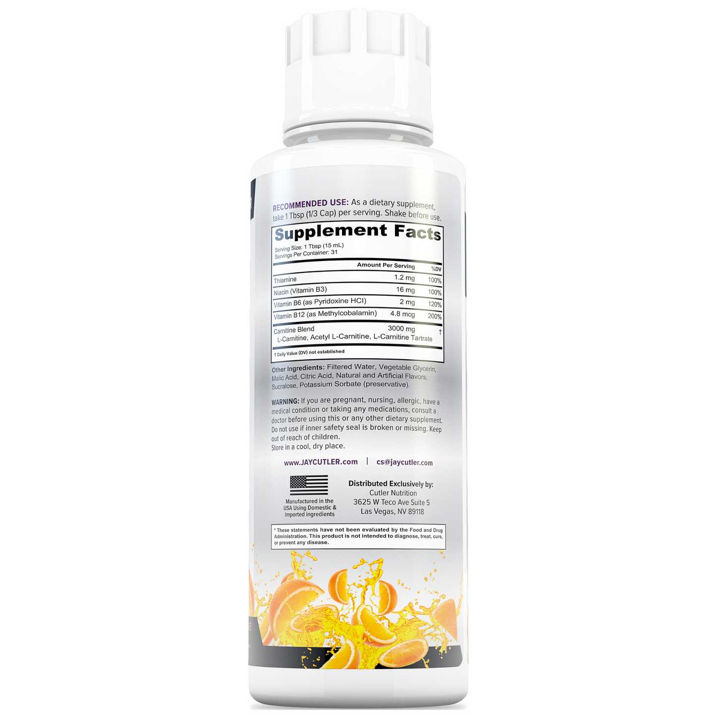 Carnitine Liquid 3000: Energy Ignite Formula